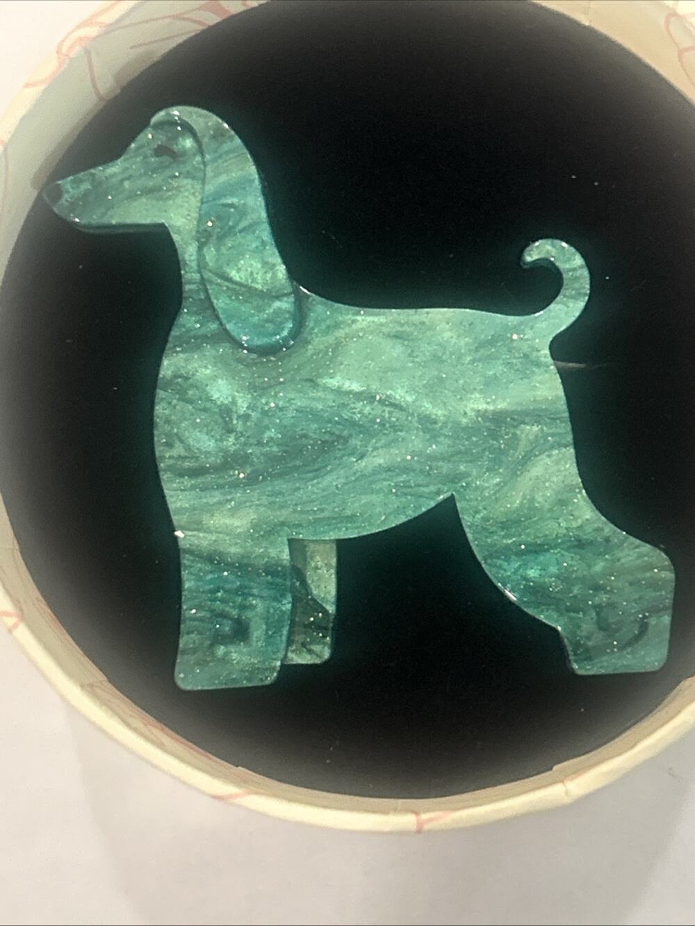 Erstwilder brooch "Ainslee the Afghan Hound"
